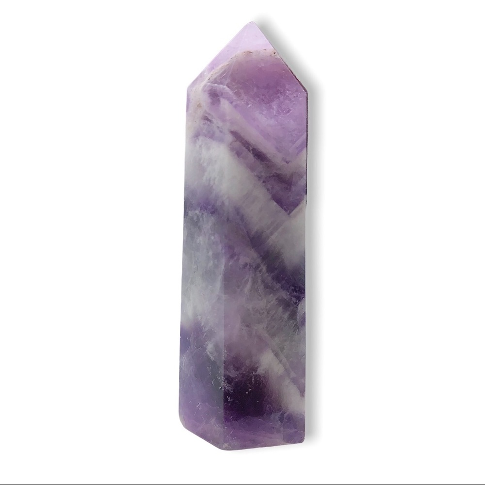 Dream Amethyst Stone Healing Crystal Pyramid Tower Wand Point Obelisk Rock